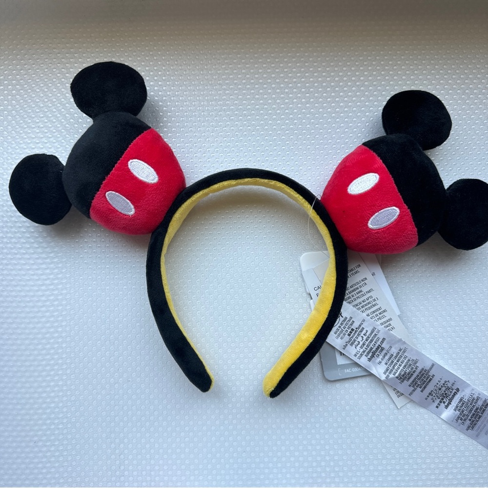 Mickey Mouse plush icon ear headband NWT